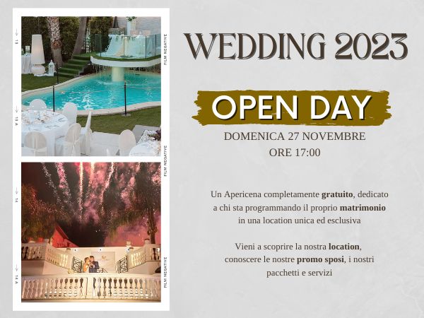 Open Day – Wedding 2023