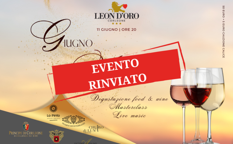  Giugno DiVino, evento rinviato